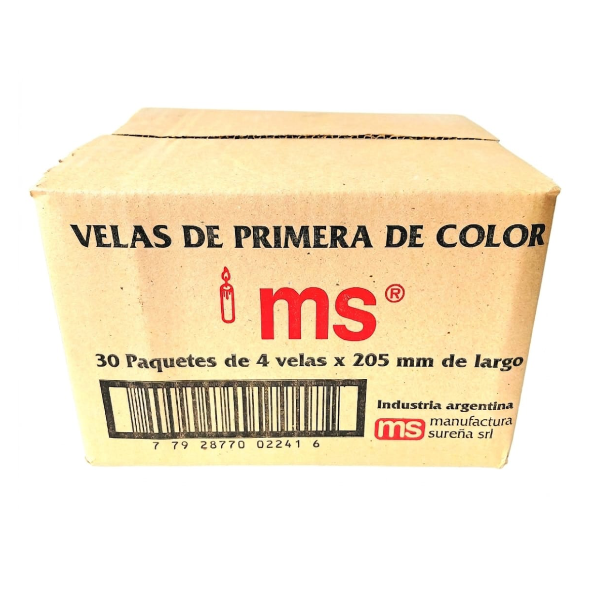 Caja de 30 paquetes de velas rojas - Imagen 2