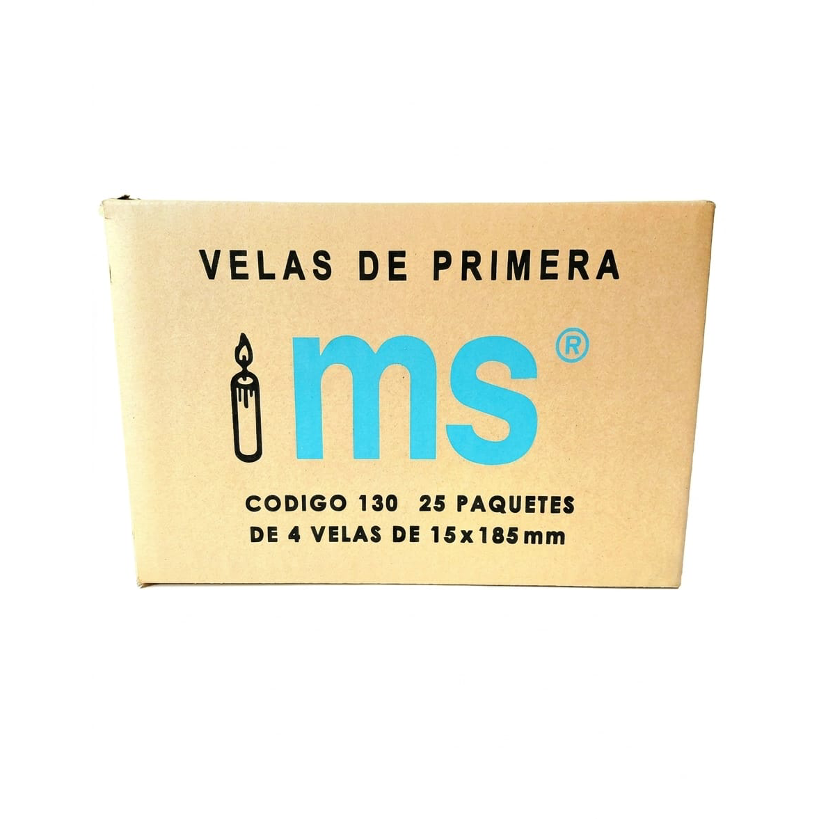 Caja de 25 paquetes de velas 185 mm de 4 unid. - Imagen 3
