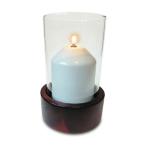 Porta velas Nogal recto